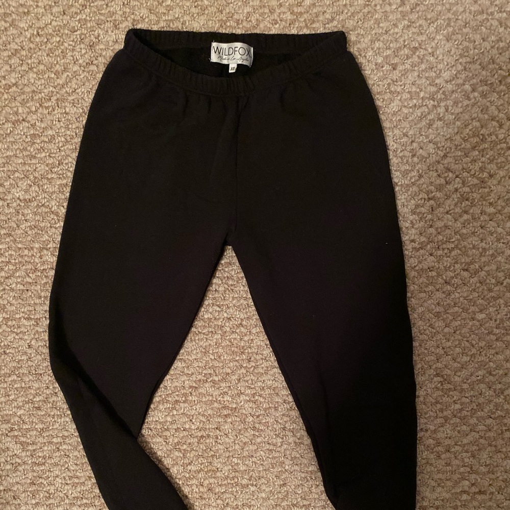 Black wildfox sweatpants